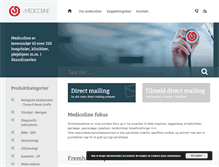 Tablet Screenshot of medicoline.dk